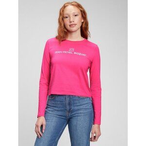 Gap X Jean-Michel Basquiat Graphic Womens Long Sleeve T-Shirt, NWT, Size M